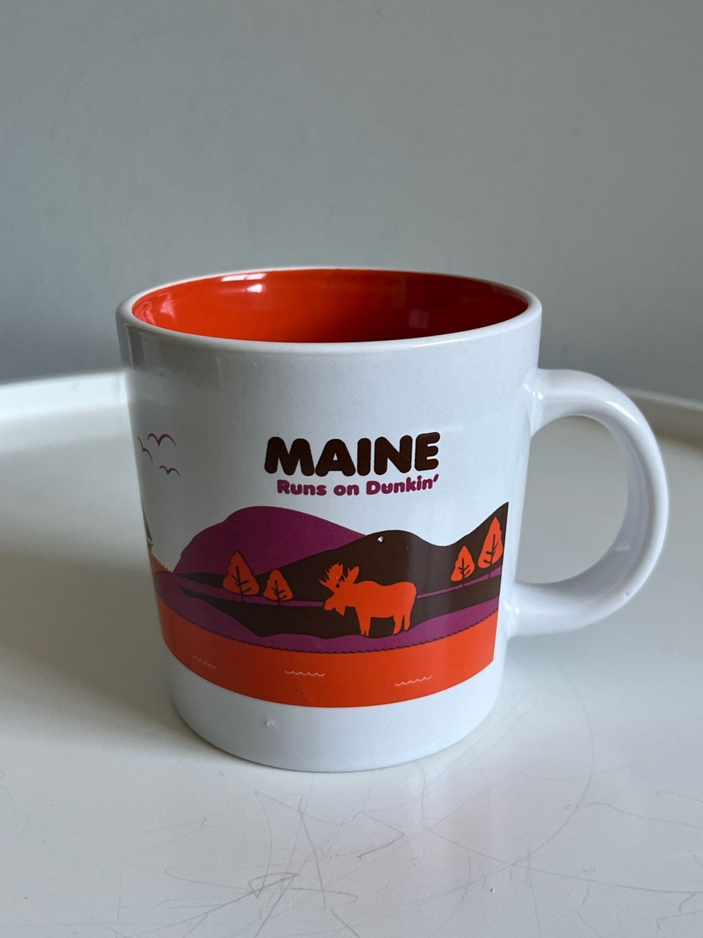 Dunkin Donuts Maine Runs on Dunkin Coffee Mug Cup 2013